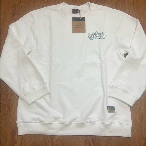 Evisu White Sweatshirt with Carton Godhead - Picture 8 of 8